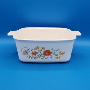 Vintage Corning Ware Wildflower P-4-B Casserole Dish 1.5 qt.